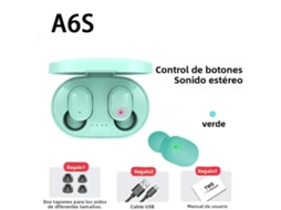 Fones de Ouvido Sem Fio Bluetooth 5.0, Cancelamento de Ruído, Esportivo, Controle de Toque MDUG (verde)