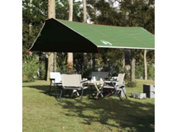 Vidaxl Lona De Campismo 420x440 Cm Impermeável Verde