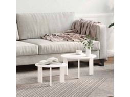 Vidaxl Mesa De Centro 2 Unid. Branco 47,5 X 47,5 X 27 Cm