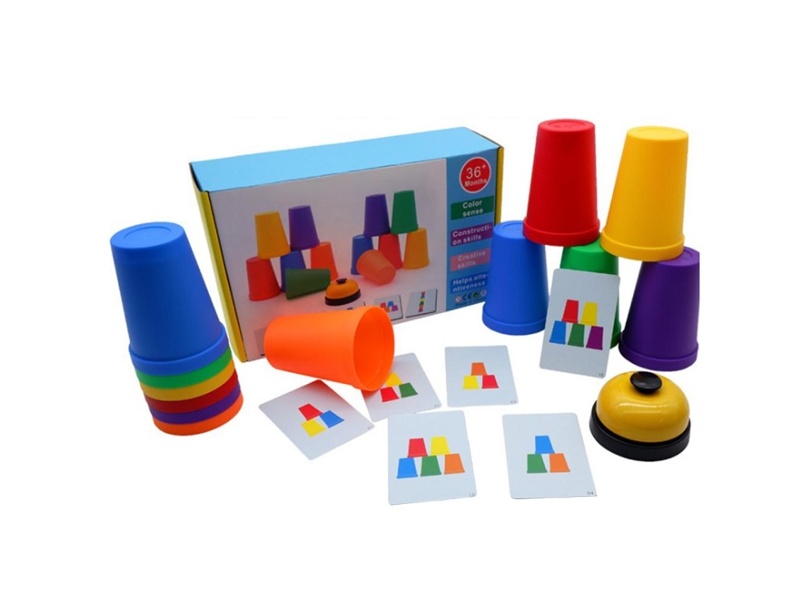 Mali copos Empilháveis para Crianças Quick Stacks Jogo de Treinamento de Velocidade Brinquedo Interativo