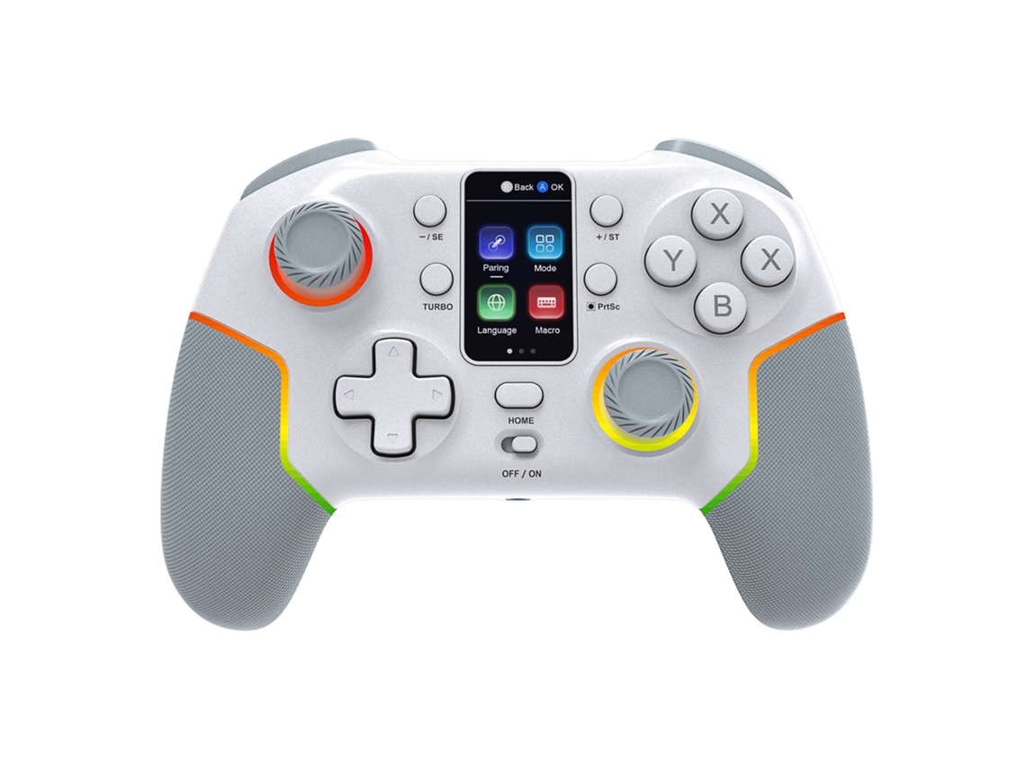 Controlador Sem Fio Com Dock De Carregamento, Compatível Com Switch/lite/oled, Pc E Android, Estilo Gamecube Retrô, Cor Preta. Aeuzwr