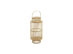 Castiçais DKD HOME DECOR Cristal Bambu 26 X 26 X 69 cm