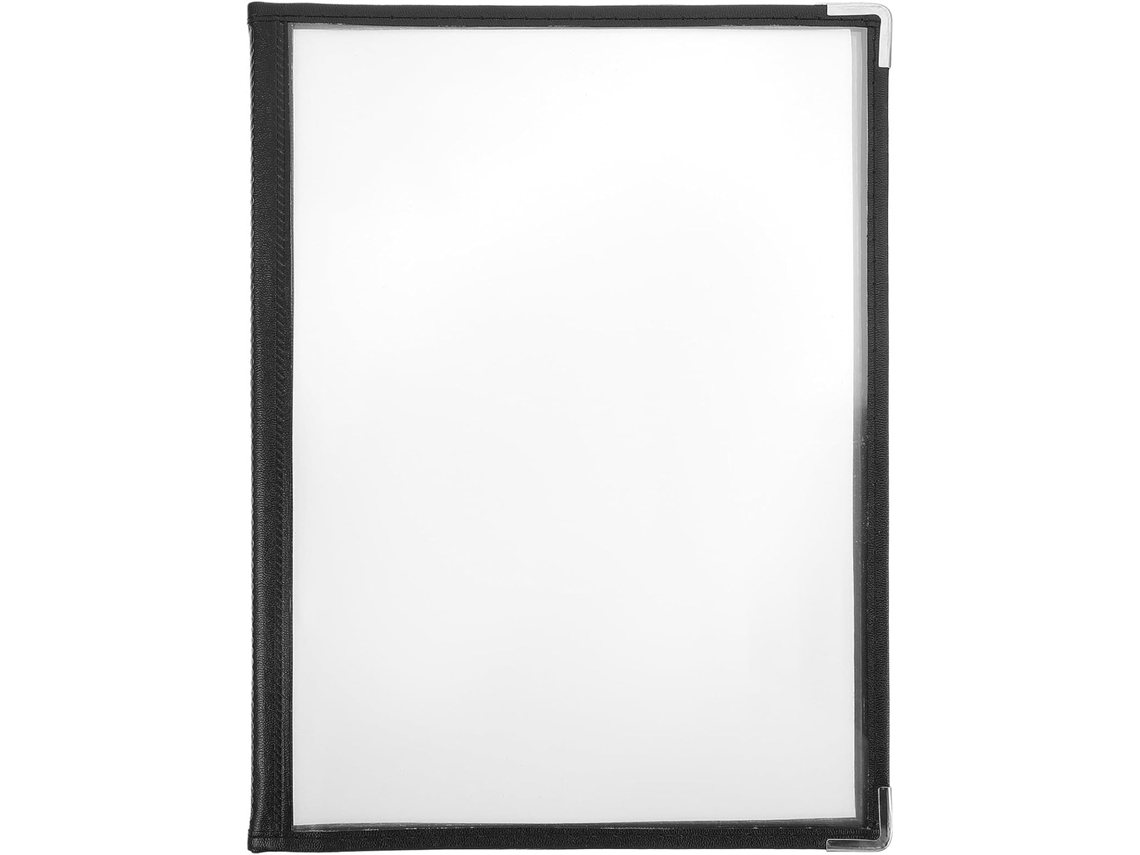 Camada transparente para Cardápio Homoyoyo, Critivo Card com Anéis, PVC de alta penetração, fácil de limpar.