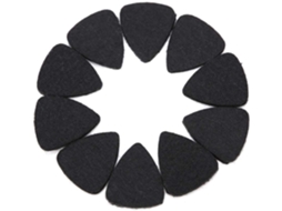 Palhetas Preto, 10 Unidades, Palhetas para Ukulele, Palhetas de Lã, Acessórios para Instrumentos Musicais AQUAFORGE