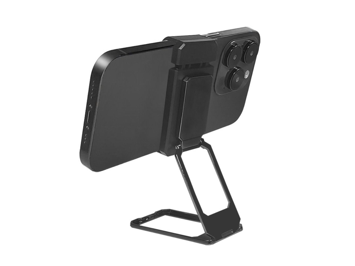 Suporte Giratório 360° Dobrável Com Clipe Traseiro Para Celular, Anel De Metal Para Apoio De Dedo.