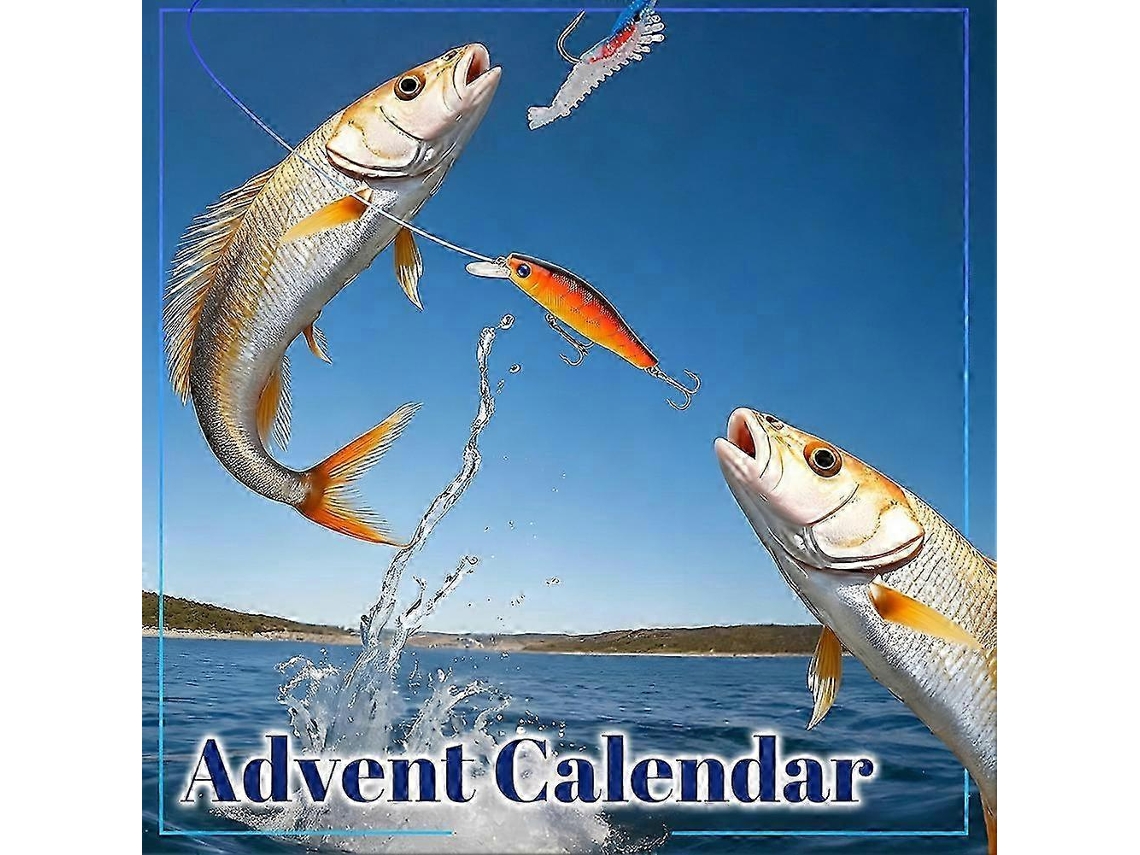 Calendário De Advento De Pesca Com 24 Iscas