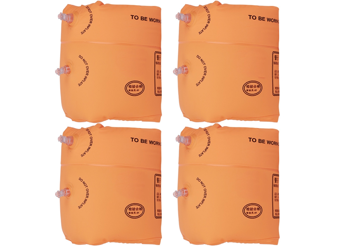 Boia para Piscina, Pulseiras de Segurança Infláveis Laranja AQUAFORGE