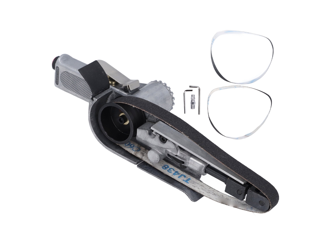 Lixadeira De Cinta Neumática 20mm 1/4 Polegada Entrada De Ar 16000rpm Para Plástico Metal Couro Madeira