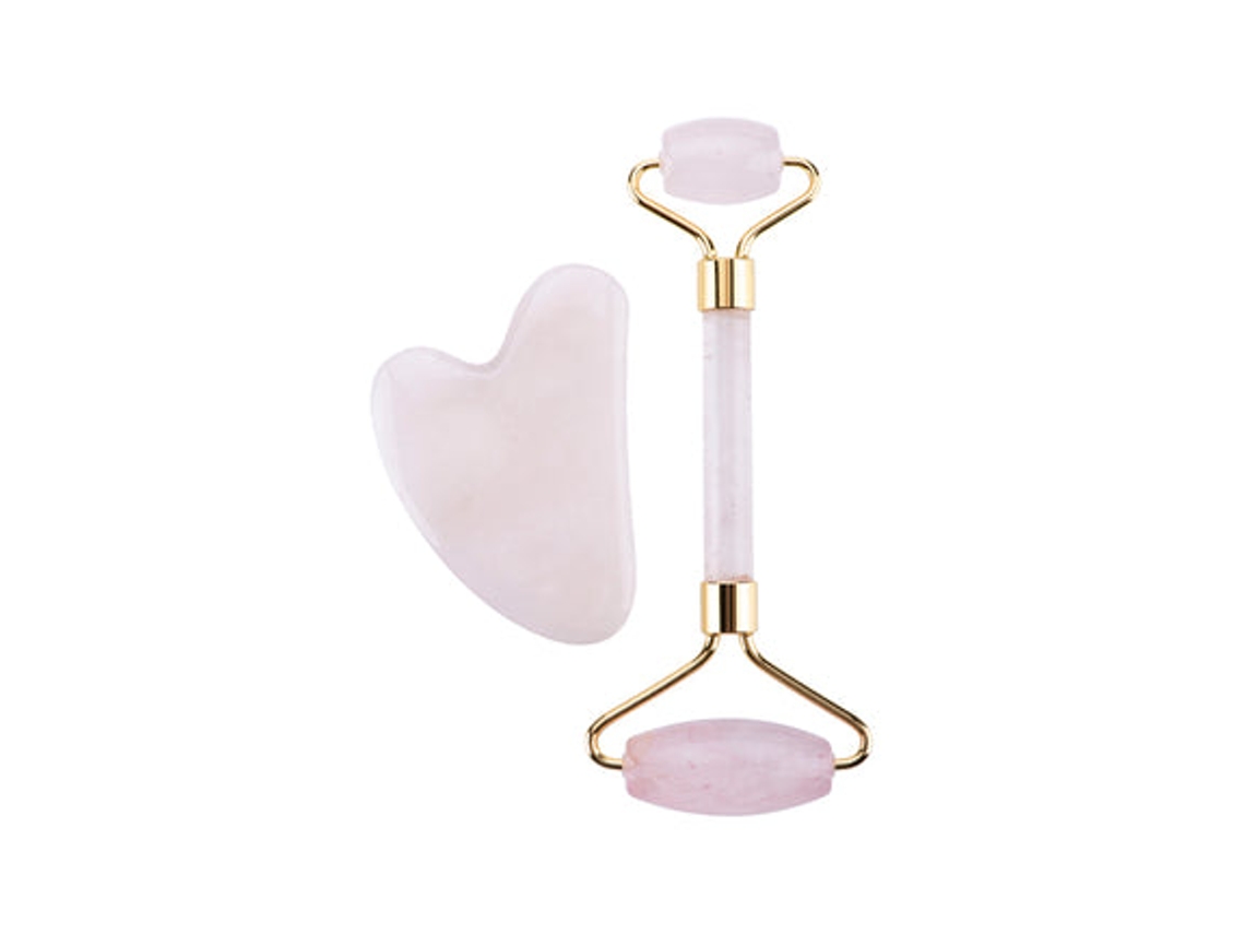 Conjunto de Cuidados Faciais Jade Roller e Gua Sha SYNERFIT