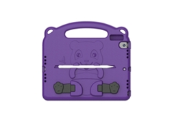 Capa Elegante Para Ipad Pro De 11 Com Estampa Panda Roxo E Proteção Infantil. Tuotuo