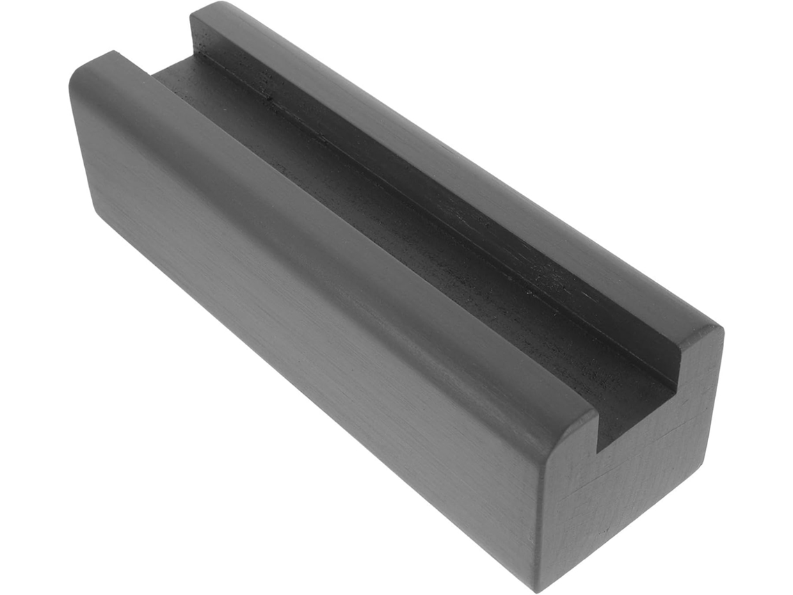 Suporte De Madeira Antiderrapante Homsfou Para Espelho Corpo Inteiro, Base De Chão Para Espelho 25x8 Cm Em Cinza Escuro