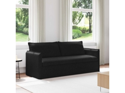 Vidaxl Sofá Preto 196 X 82 X 85 Cm Tecido