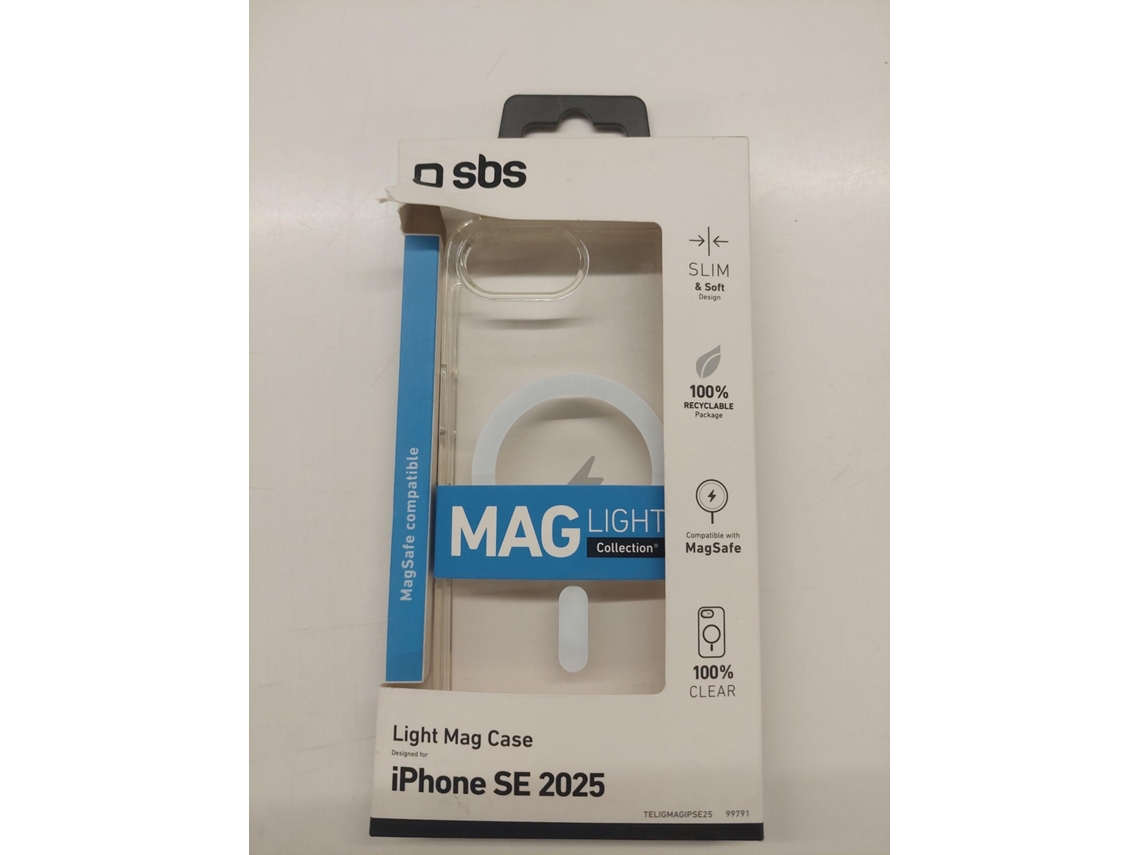 Capa SBS Rígida MagSafe iPhone 16e (Outlet Caixa Aberta - Transparente)