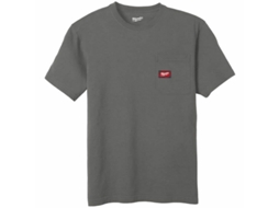 T-shirt de manga curta com bolso cinza claro Wtssgr S Milwaukee