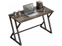 Mesa de Computador 120cm,escrivaninha Industrial com Estrutura Metálica em Z,mesa de Trabalho para Escritório,estilo Usado Cinza BTFORUS