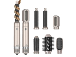Conjunto de Escova Secadora Iônica 6 em 1 com Cabeças Intercambiáveis ​​para Todos os Tipos de Cabelo. TAISHENGDA