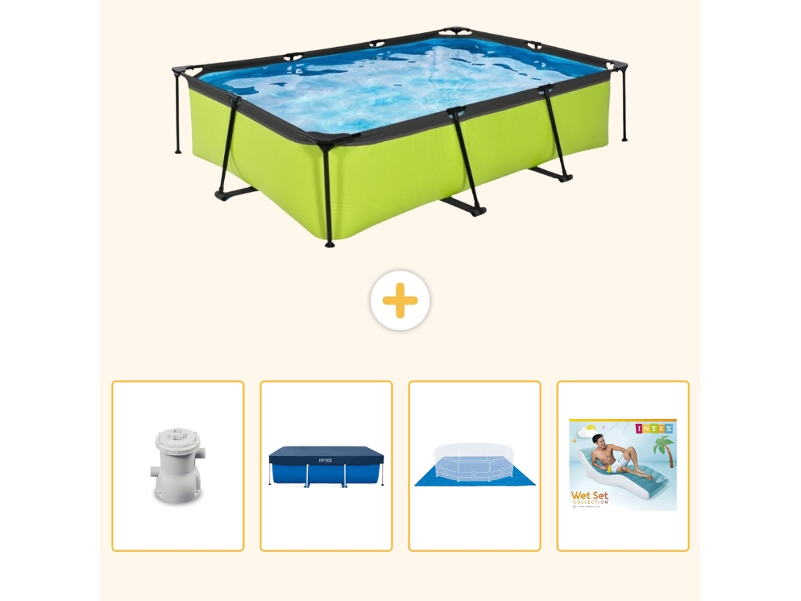 Exit-toys Piscina Exit Retangular - 300x200x65 Cm - 5-peças S322