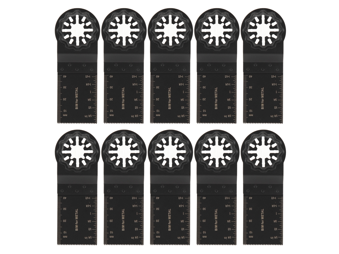 10 Peças De Lâmina De Serra Oscilante 34mm Bimetálica Kit De Ferramenta Multifuncional Para Starlock