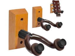 Lurelia Suporte De Parede De Madeira Para Guitarra Pacote Com 2