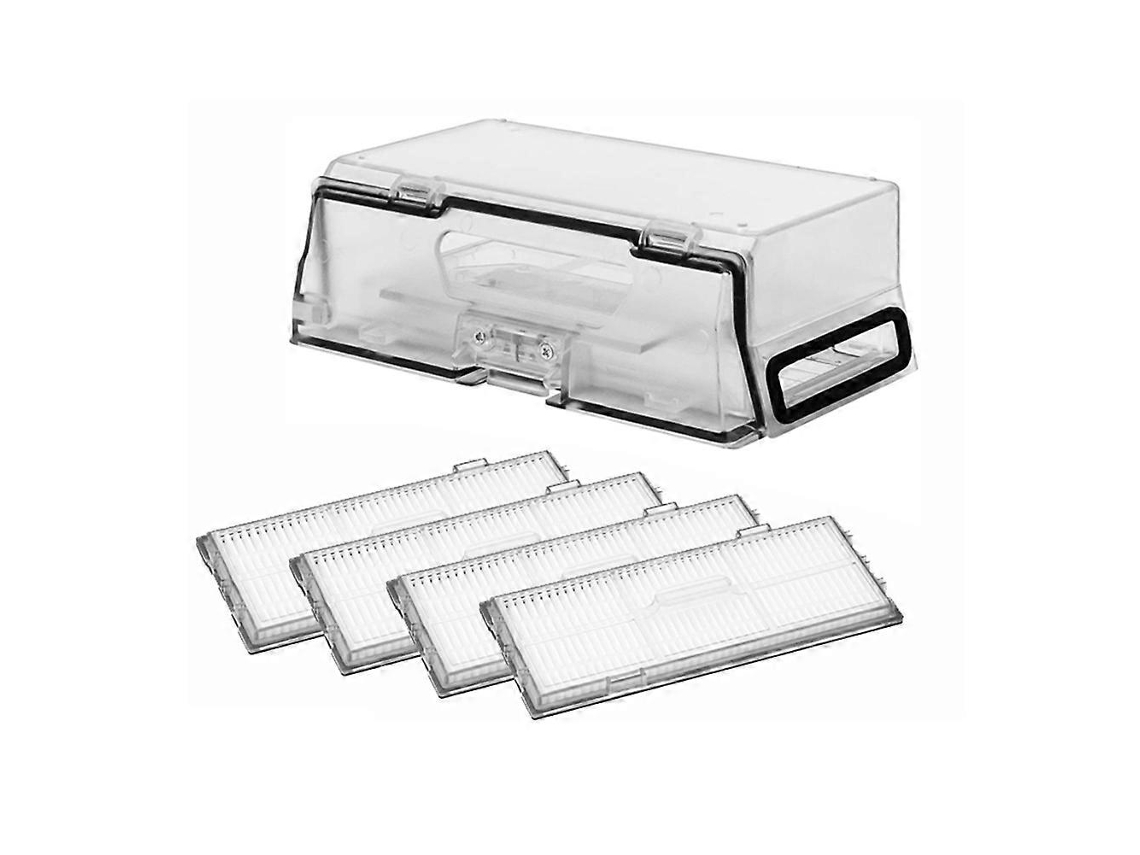 Caixa De Pó Para Aspirador Robô Roborock S7 S70 S75 T7s Plus T7s Com Filtro Hepa (peça De Reposição)._ozo