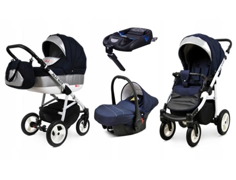 Carrinho de Bebé Multifuncional BABYLUX ALU WAY 2 Em 1 – Blue shine - Ajustável e dobrável Construção leve em alumínio - Reversibilidade - Acessórios