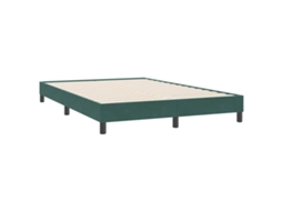 Estrutura de Cama Sem Colchão Veludo Verde Escuro MAISON EXCLUSIVE (140x220 cm)