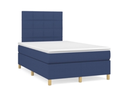 Box Spring Bed, Box Spring Beds Vidaxl Azul Tecido (120 X 200 Cm)