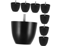 Conjunto De 8 Pés Plástico Ajustáveis Com Parafuso Para Móveis, Sofás E Cadeiras Deslizadores Resistentes Para Móveis