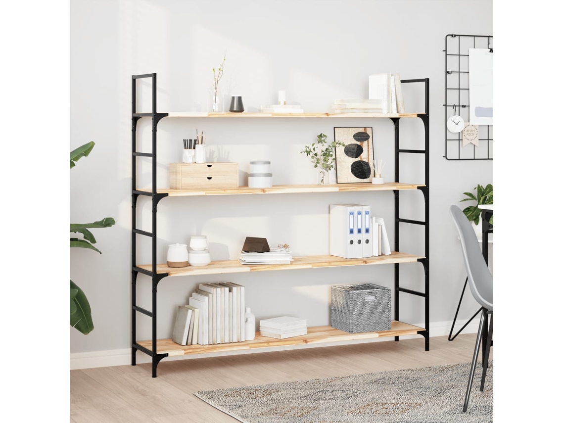 Vidaxl Prateleira Flutuante 2pcs 120x30x2cm Acácia Maciça Não Tratada