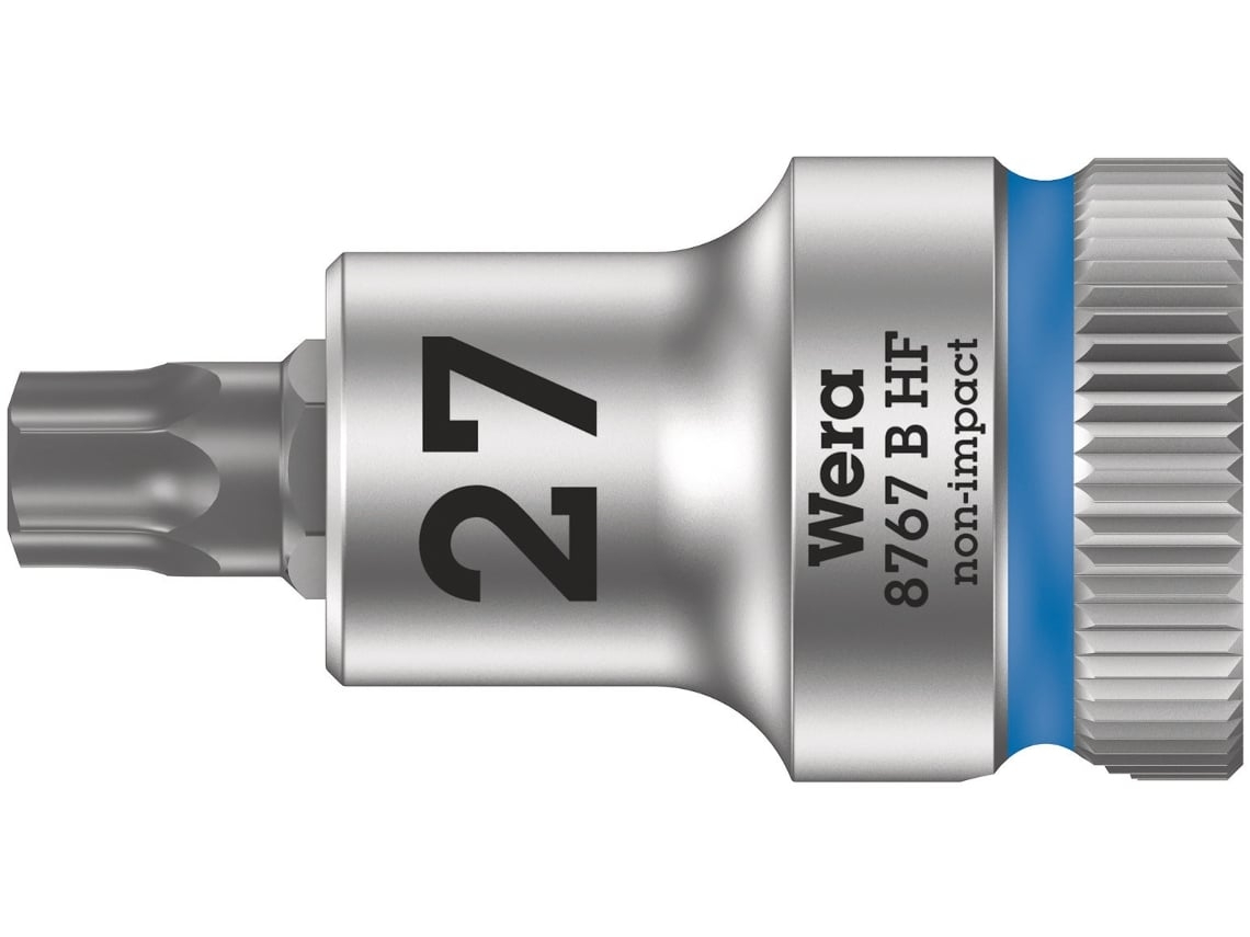 Soquete De Broca Zyklop Com Função De Retenção 3/8" 8767 B Hf Torx 27 X 35 Mm WERA 05003064001