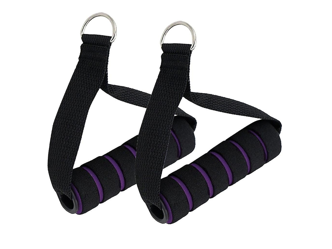 Rebe-manual Único Mango Para Ginásio Yoga Banda De Resistência 11,5 Cm Preto Roxo