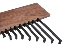 Conjunto De 2 Puxadores Quadrados Para Armários Cozinha, Gavetas E Portas, Em Aço Inoxidável, Estilo Moderno Cor Furo
