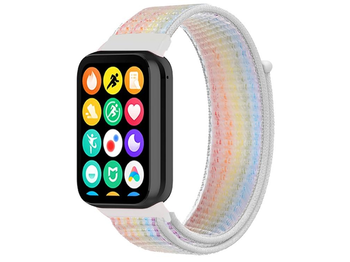 Bracelete para Redmi Watch 6 / 5 / 4 Nylon Fecho de Velcro Colorida XIAOMOYU
