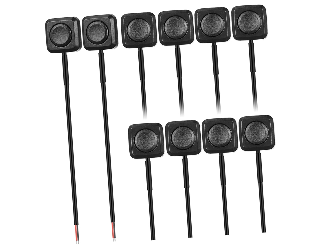Conjunto De 10 Mini Interruptores Alavanca Momentâneos Pretos Para Carros,botão Pressão Plástico...