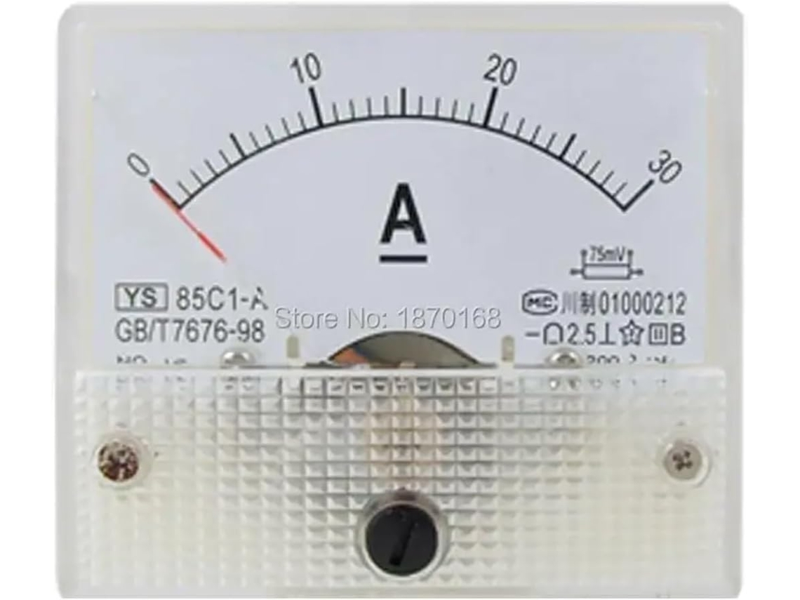 Medidor De Corrente Analógico Painel 85c1 Dc 0-30a