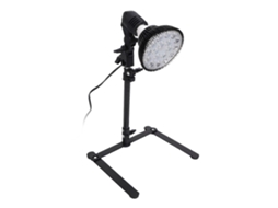 Lâmpada infravermelha PENGDSJE com suporte triangular ajustável para alívio e terapia do sono com luz vermelha 110-240V