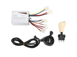 Kit Controle De Bicicleta Elétrica 24v 350w Com Acelerador De Polegar E Chave Reversa Para Triciclo E Motocicleta