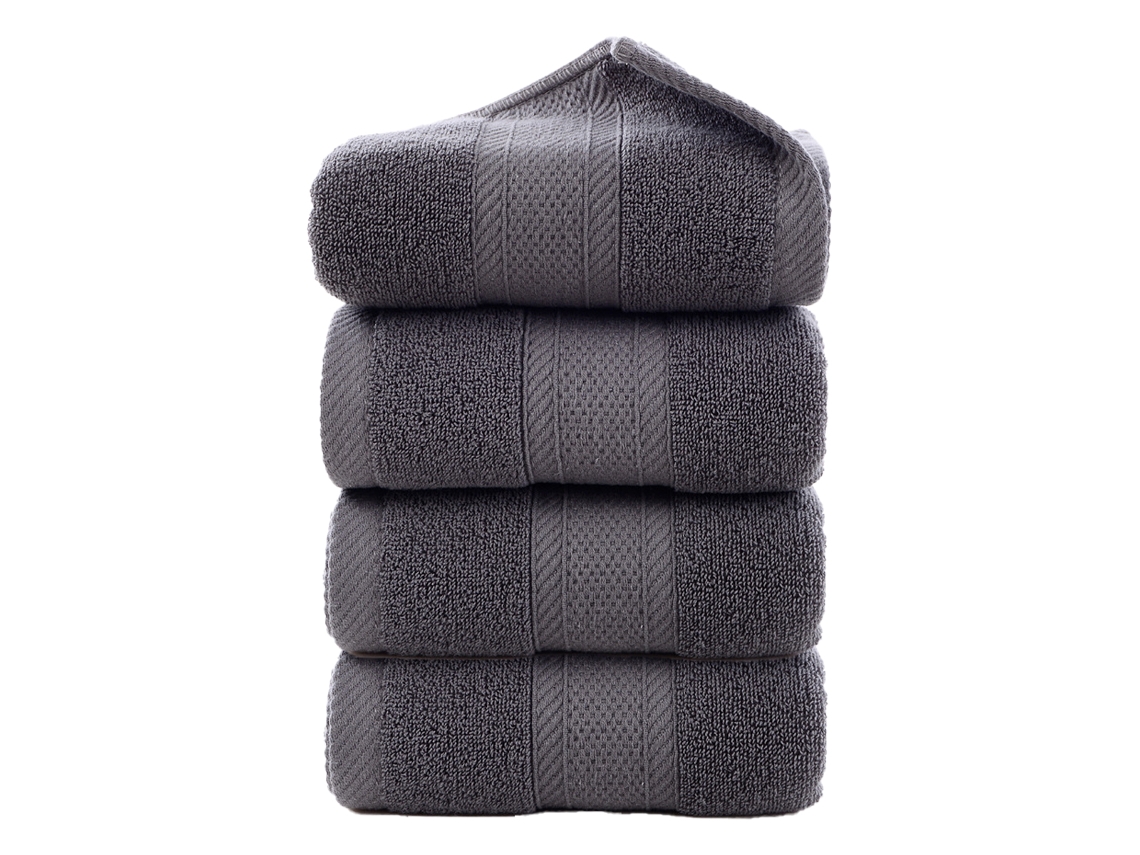 Toalha de Rosto NEVEANCE Absorvente Algodão Cinzento (34x75cm)