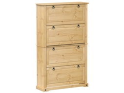 Shoe Cabinet, Shoe Cabinets Vidaxl Marrom Madeira De Pinho (n/a)