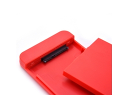 Capa De Disco Rígido Usb3.0 De 2,5 Polegadas Enclosure Externo Para Hdd/ssd Sata Sem Ferramentas Vermelho