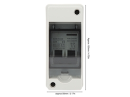 Laxiscreed Disjuntor 2p Miniatura Para Sistemas Dc 12v A 400v E Ac 90v A 400v, Ideal Para Painéis Solares E Rvs
