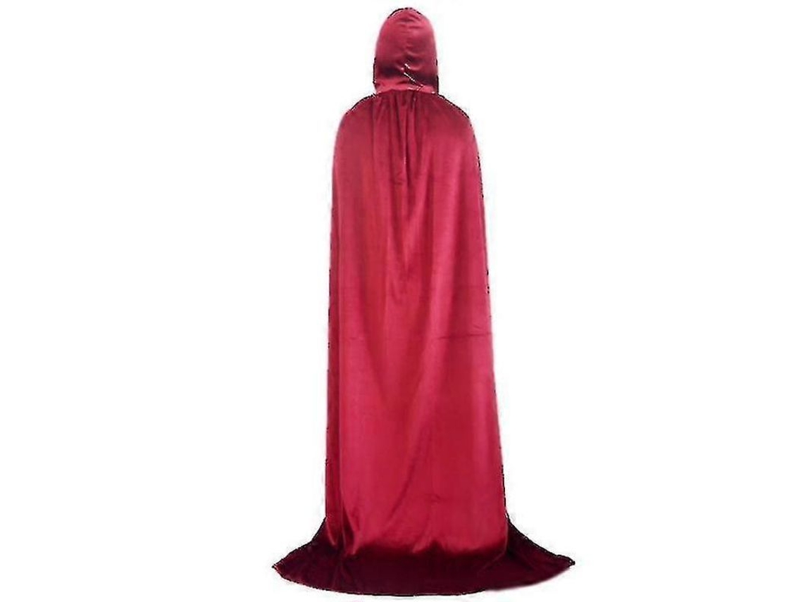 Fasst Capa com Capuz Unissex de Veludo Longo para Fantasias de Halloween e Cosplay