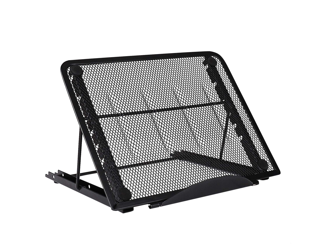 Lurelia Suporte Para Portátil Ajustável Em 15 A 75 Graus, Dobrável, Ergonómico, Antiderrapante, Com Ventilação, Em Aço, Para 10 A 15,6 Polegadas