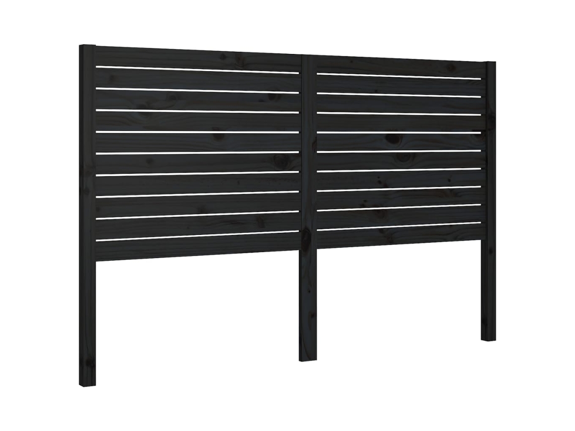 Bed Headboard, Bed Headboards Vidaxl Preto Madeira De Pinho (156 X 100 Cm)