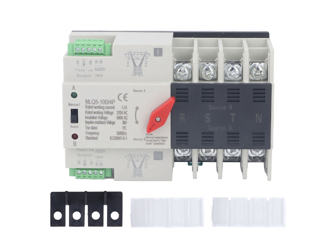 Interruptor de Transferência Automática S/MARCA 4P com contato de prata 220V