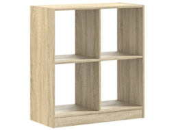 Bookcase, Bookcases Vidaxl Marrom Madeira Processada (68.5 X 32 X 75 Cm)