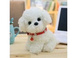 Ats brinquedo de Pelúcia Cão Teddy Simulação 12 Polegadas Pelúcia Animada Portátil Atsraente Boneco de Cão de Pelúcia