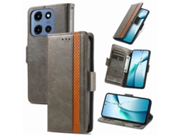 Capa Para Motorola Moto G 5g 2025 Com Carteira E Rfid Cinzento Czhhmart