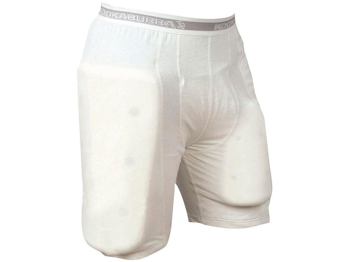 Shorts com Acolchoamento Protetor Branco Mkookaburra