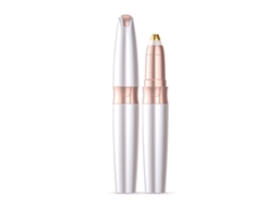 Afeitadora De Cejas Elétrica Recargable Acero Inoxidable Automática Painless Para Mujer Oro
